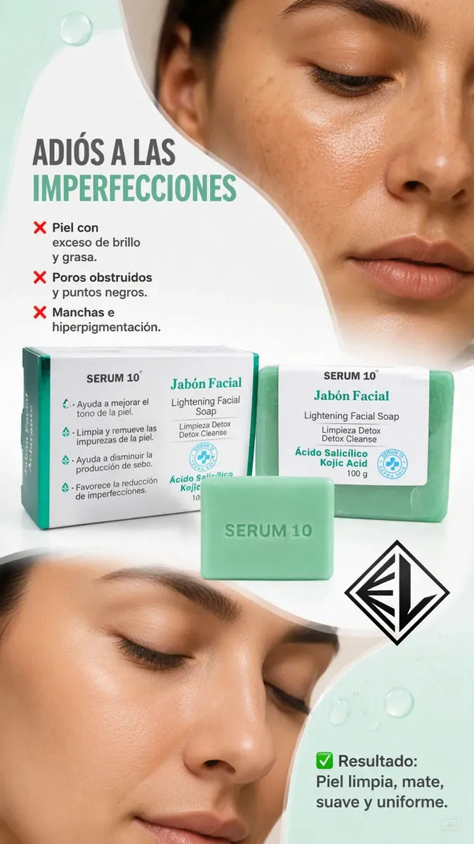 Serum 10® Jabón Facial Kojic Acid