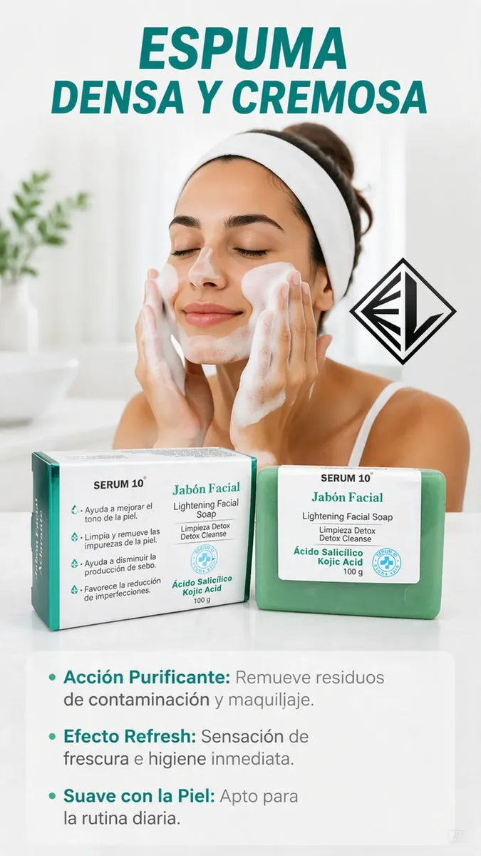 Serum 10® Jabón Facial Kojic Acid