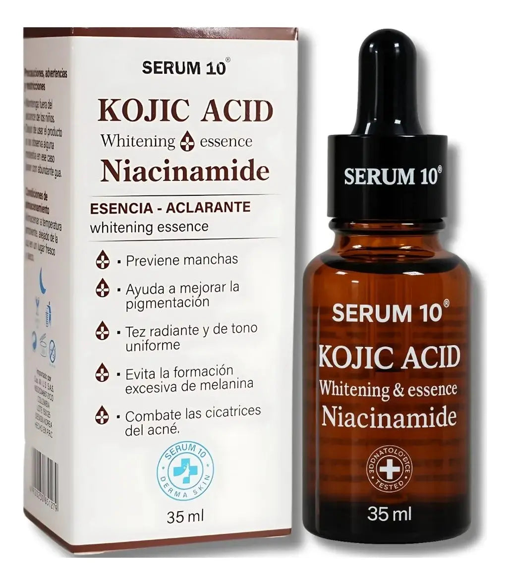 Combo Sérum 10 Limpiador Ácido Kójico+ Sérum Aclarante + Mask Niacinamida
