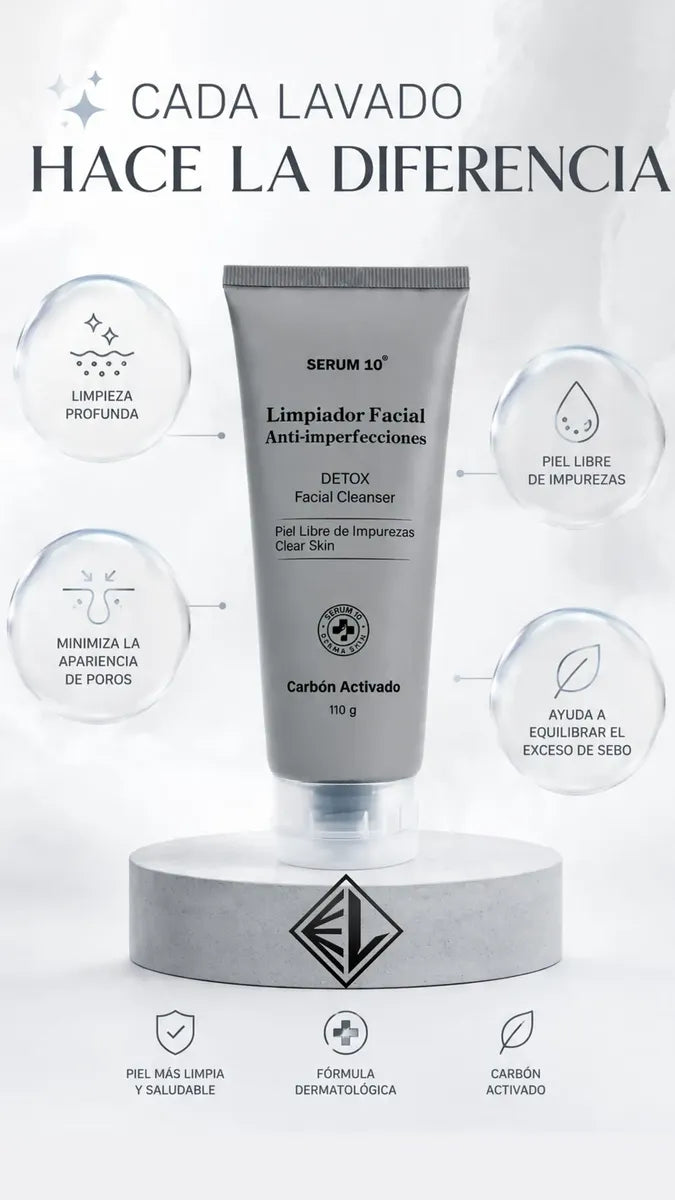 Serum 10® Limpiador Facial Detox