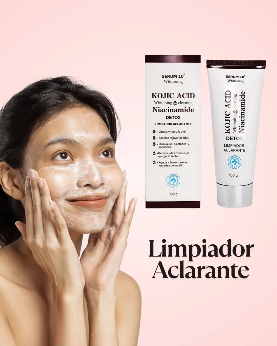 Combo Sérum 10 Limpiador Ácido Kójico+ Sérum Aclarante + Mask Niacinamida