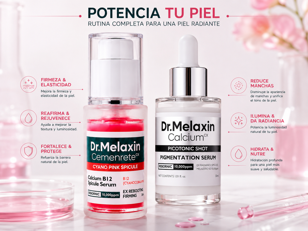 Kit Serums Dr Melaxin Cemenrete Cyano Pink y Cemenrete Picotonic Shot Pigmentation